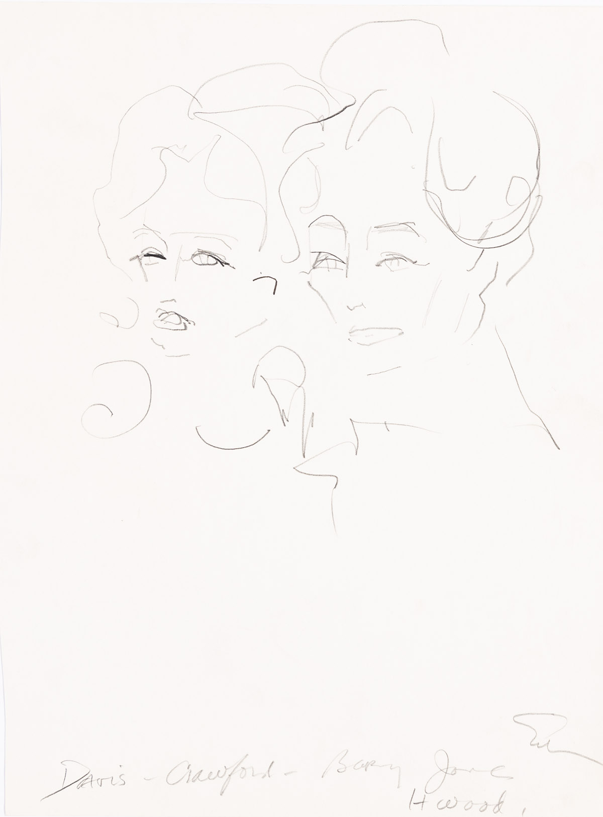 JOE EULA (1925-2004) Bette Davis and Joan Crawford. Baby Jane.